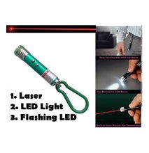 Mini 3 In 1 Laser Pointer Pen LED Light Flashlight Torch Cats